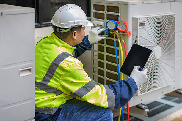 Professional Hvac Installation technician working in Zebulon, GA